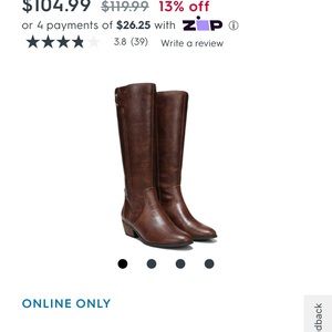 NIB Dr. Scholl’s Tall Wide calf Brown boots size 10